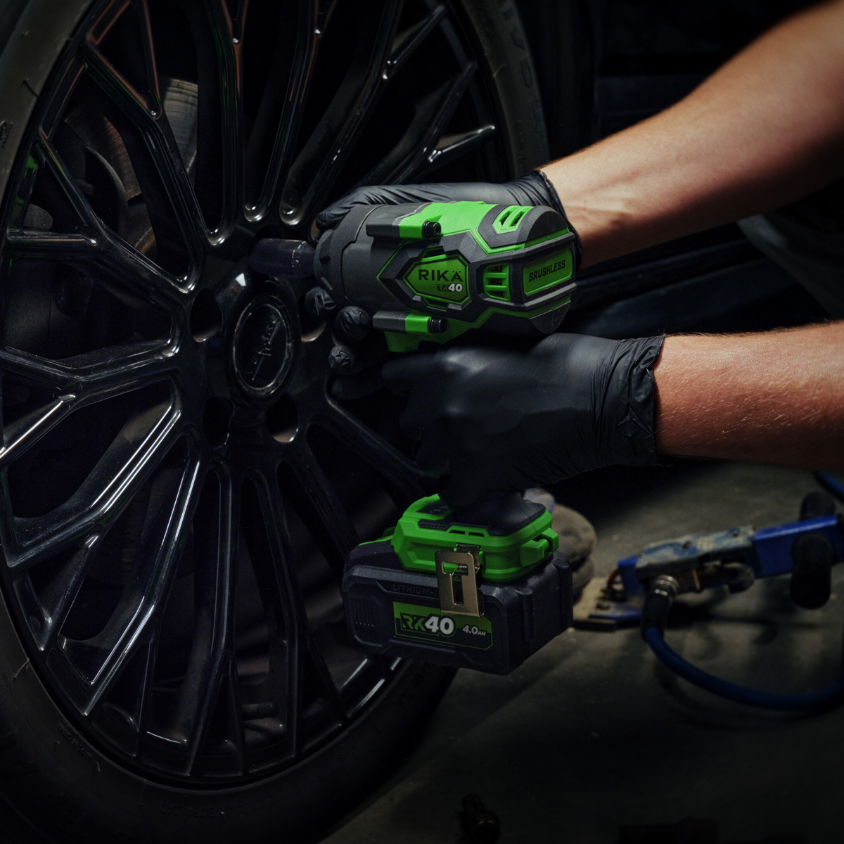 Rikä RK40 40V 1/2in Cordless Mid-Torque Impact Wrench | 1000Nm Nut-Busting Torque | Friction Ring | Brushless Motor | Body Only